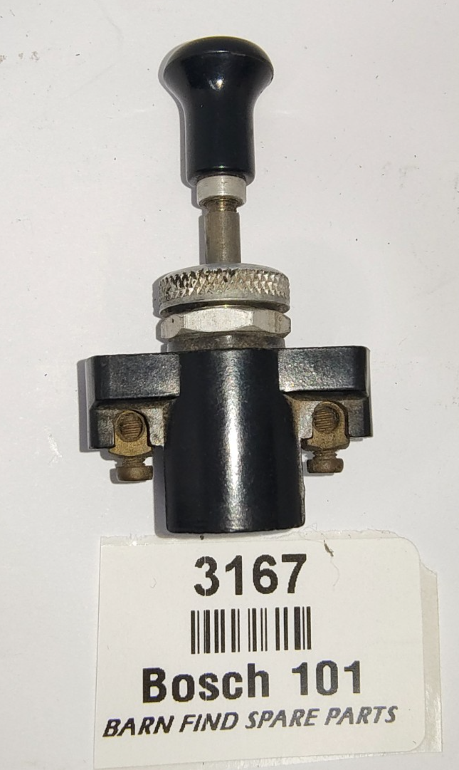 Classic car Bosch 101 black used push pull switch with turned bezel4
