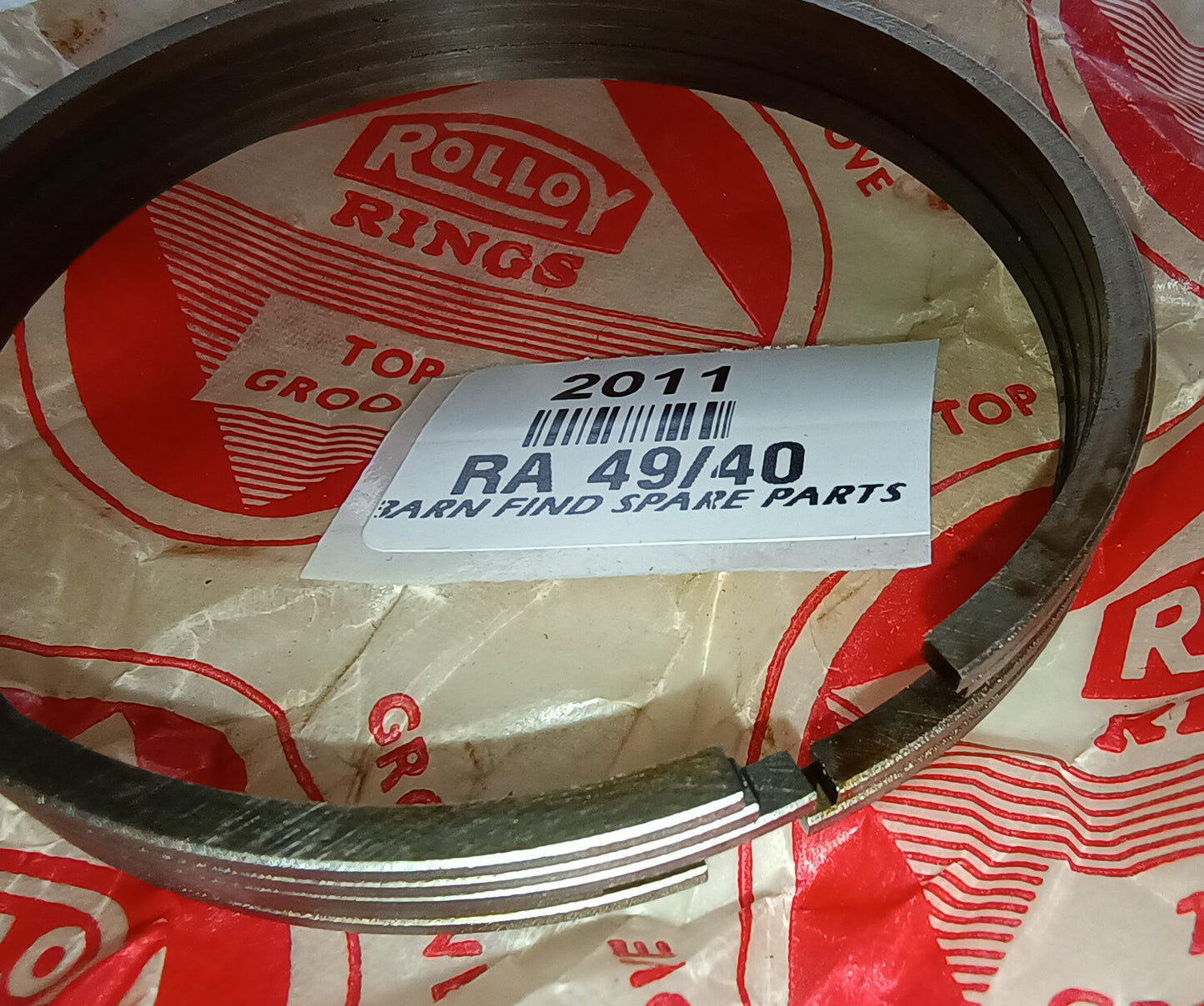 Original New Old Stock RA 49 40 piston ring set - Rover / British Leyland2