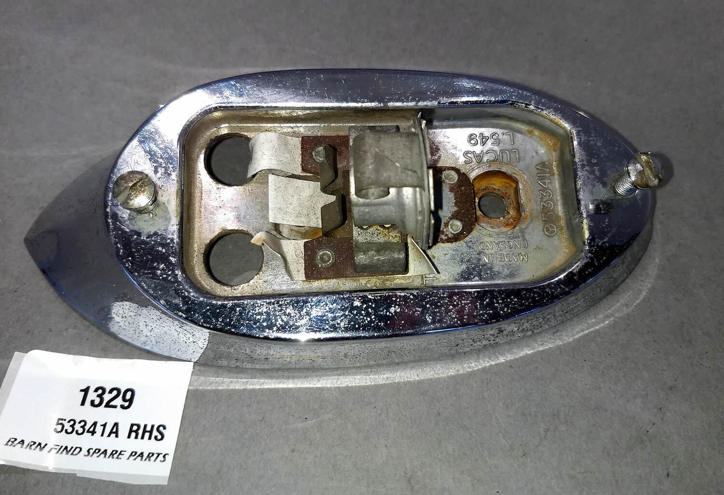 Lucas Jaguar Tail Light housing RHS 53341A - Used0