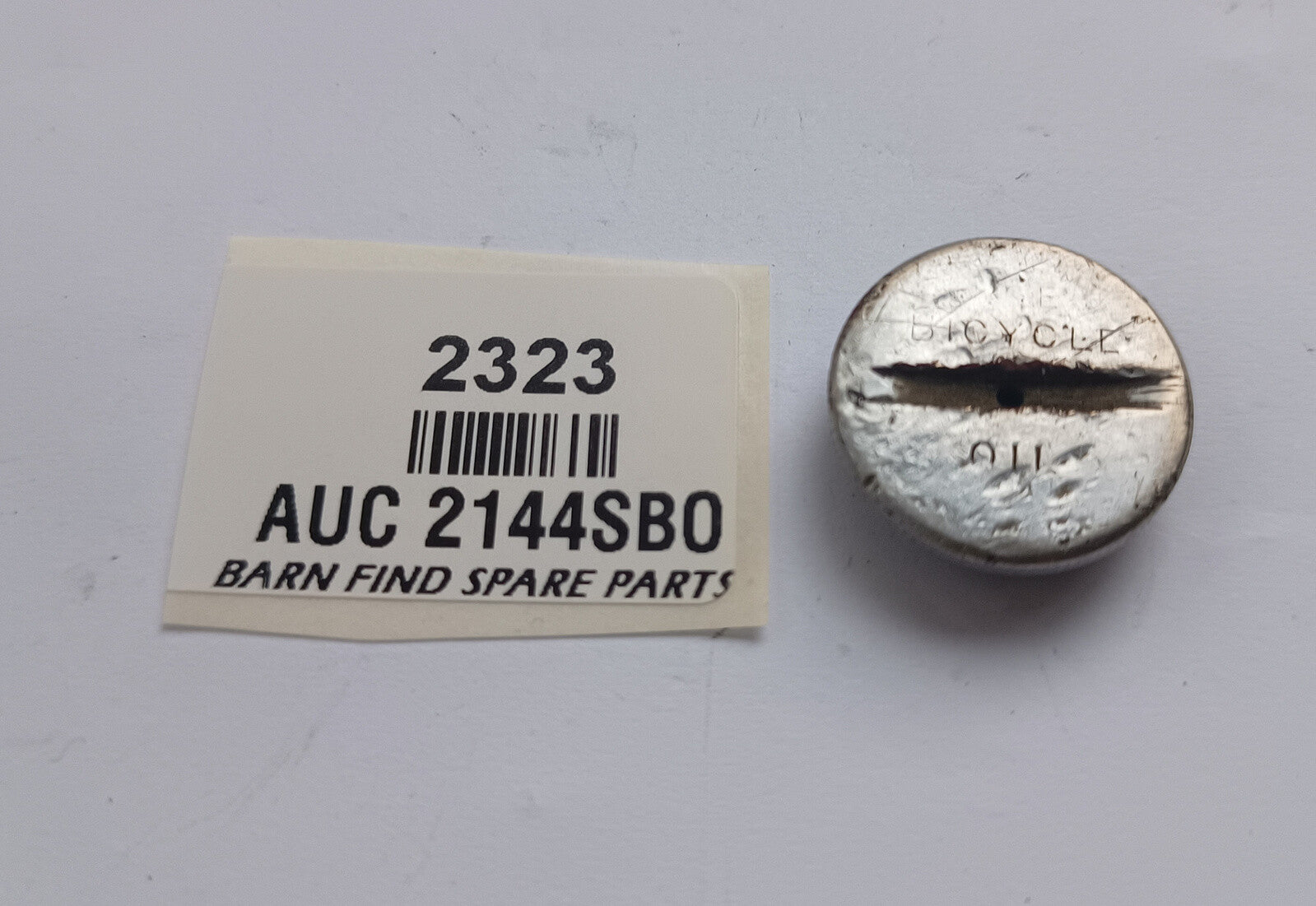 SU Carburettor USED Round Knurled Chrome slotted Damper cap AUC 2144SBO, Used Co0
