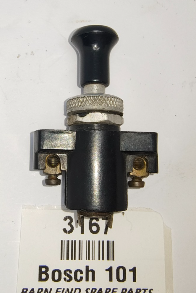 Classic car Bosch 101 black used push pull switch with turned bezel3