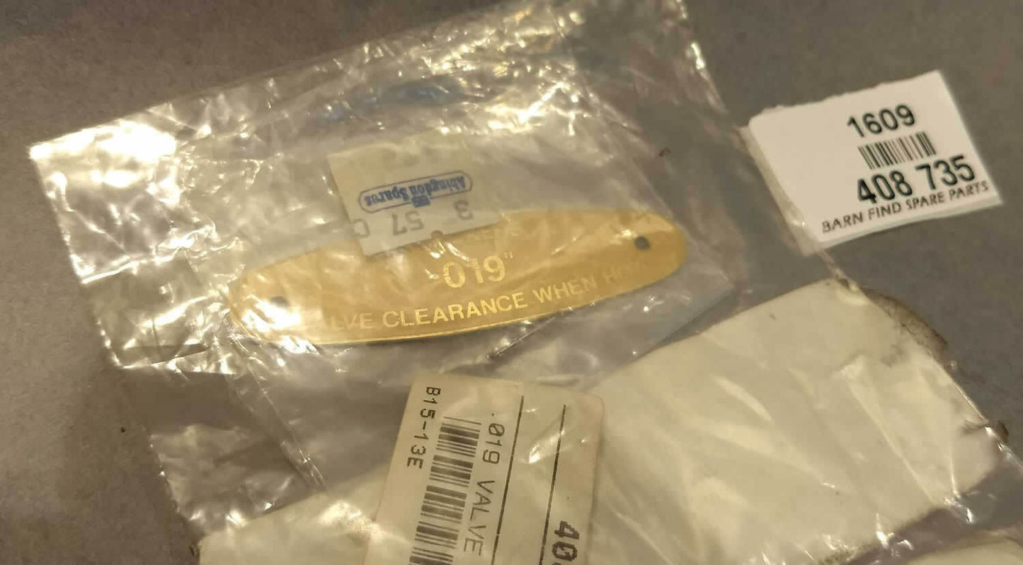 MG Valve Clearance Plate 408 7350