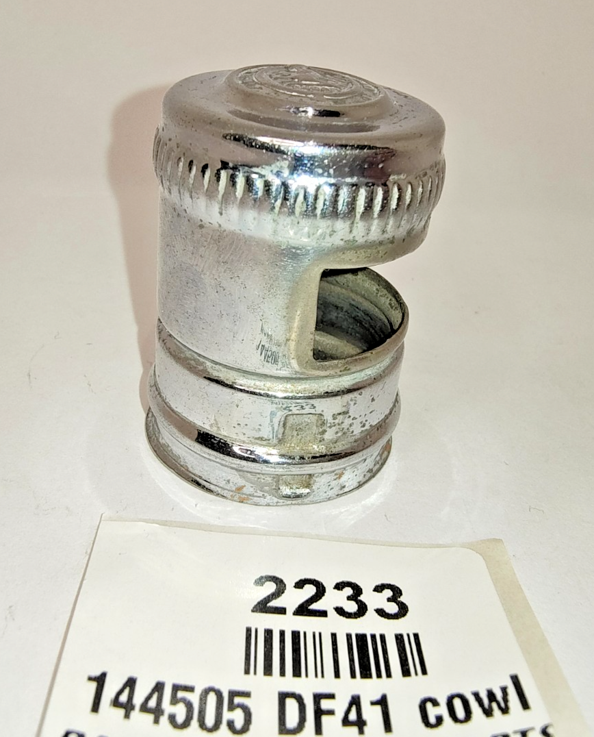 Vintage King of the Road chrome Dash Lamp cowl for DF41 Good Used 1445052
