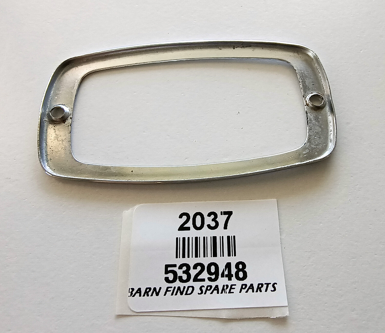 Original re-chromed Tool Lid Lamp Surround, to suit Jaguar Mark 5 V  532948 1