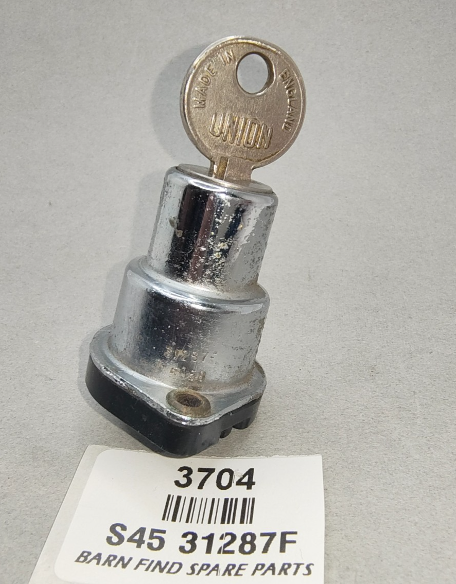 Original Lucas Model S45 31287F ON/OFF two hole flange ignition switch with key4