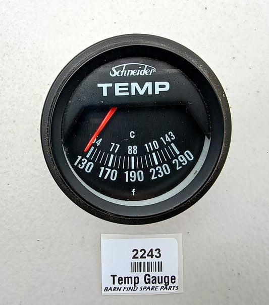 Schneider Water Temperature Gauge, Schneider. New Old Stock 0