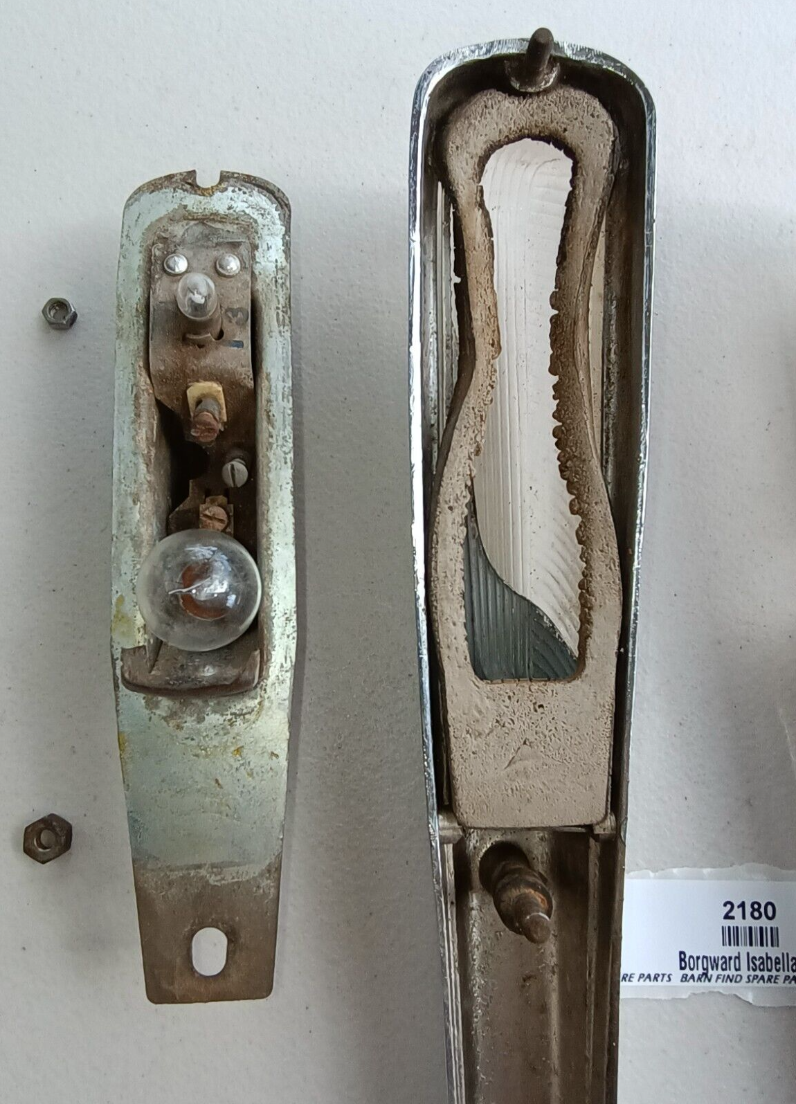 Original Borgward Isabella USED pair of left &right front Indicator housings11