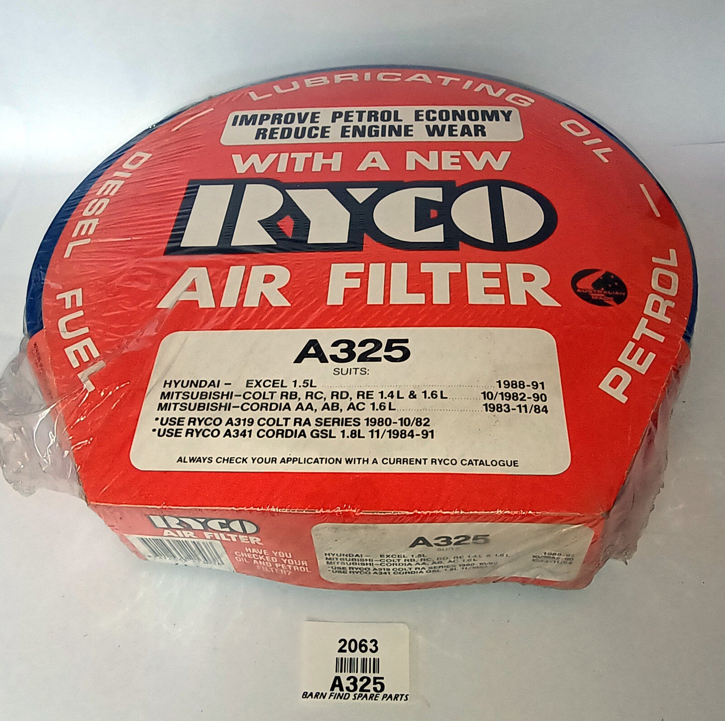 Ryco Air Filter  A3250