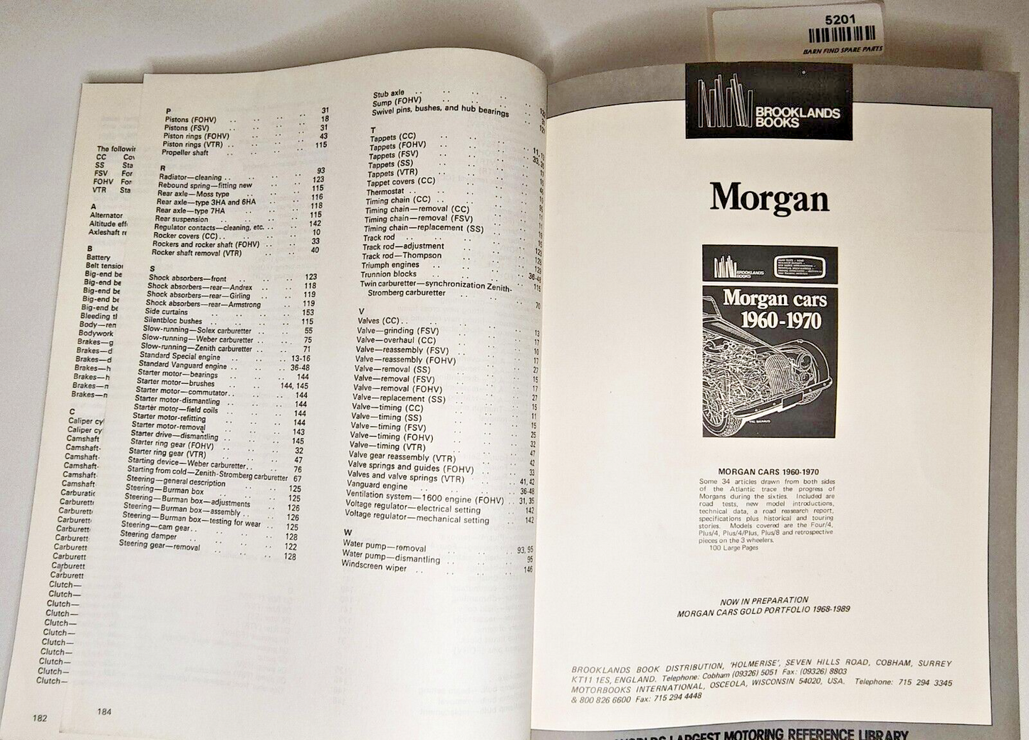 Morgan Four Owners Workshop Manual 1936-1981 (Paperback) Brooklands11