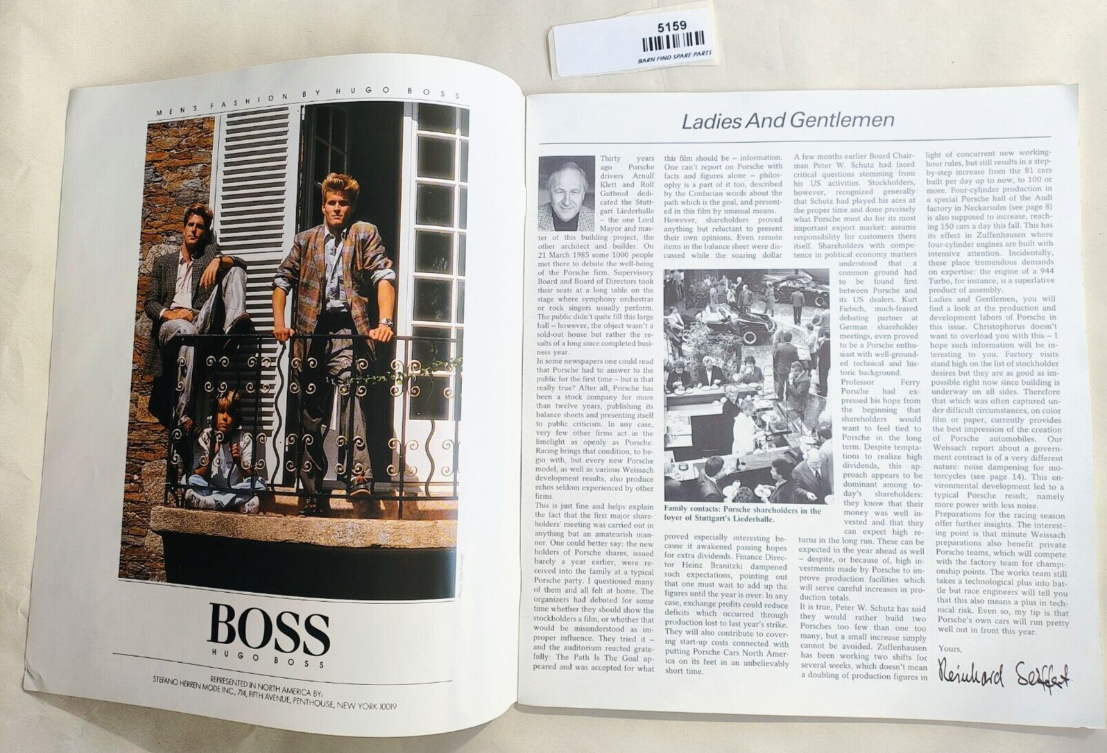 Porsche Christophorus Magazine #177 June 1985 & Porsche Accessories catalogue2