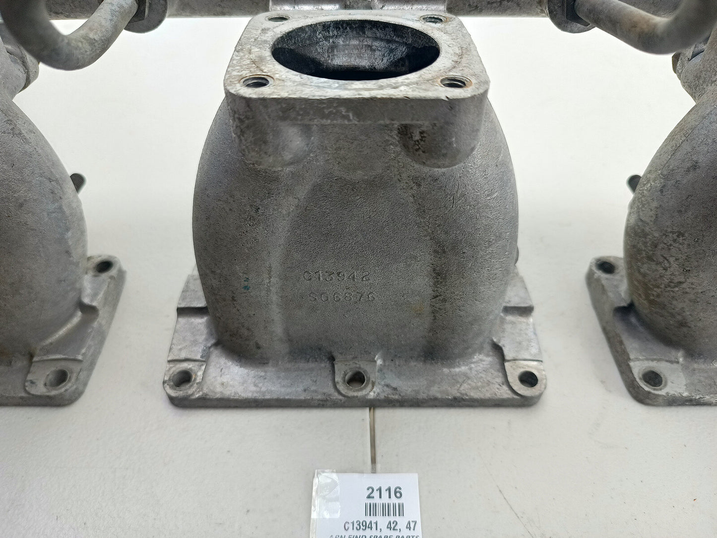 Triple SU Jaguar  3.8 Litre three branch inlet Manifold C13941, C13942, C19347. 5