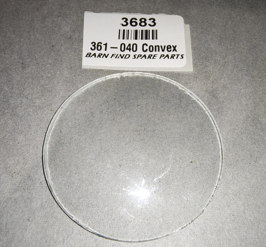 Lens for Classic Gauges 2 inch 50mm CONVEX clear glass New Old Stock 361-0400