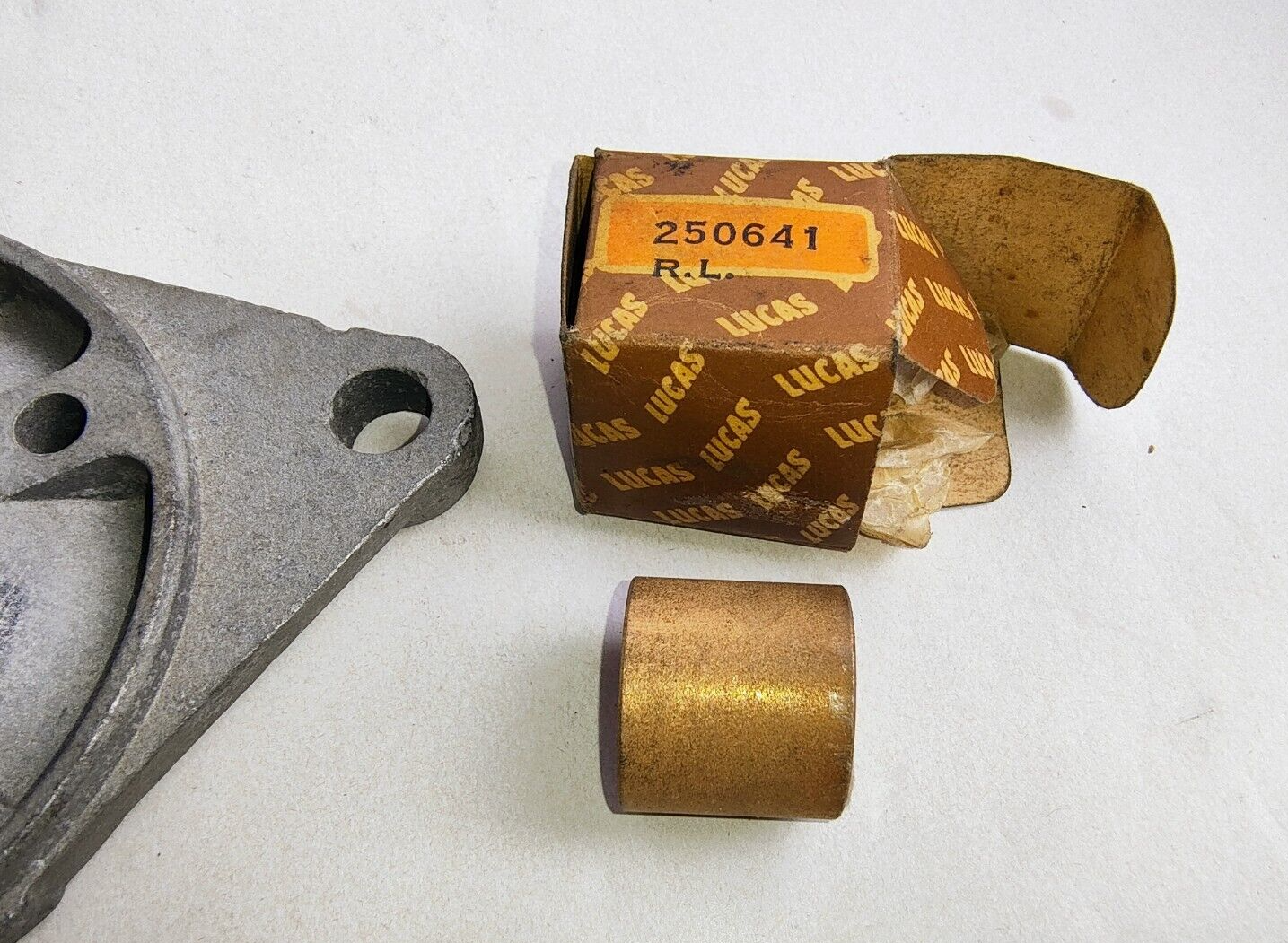 Lucas Starter Motor   Drive End Bracket, 54257529 FR8. New Old Stock.1