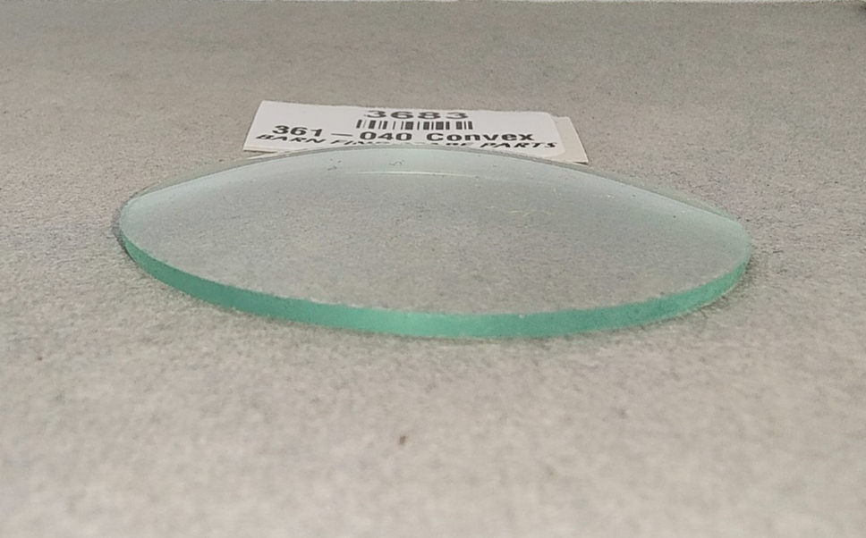 Lens for Classic Gauges 2 inch 50mm CONVEX clear glass New Old Stock 361-0401