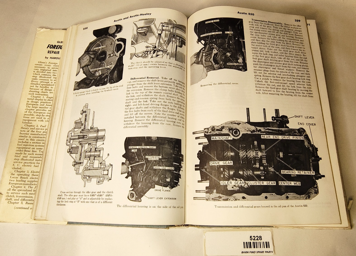 Glenn’s Foreign Car Repair Manual Hardcover Book 1963 2nd edition Chilton10