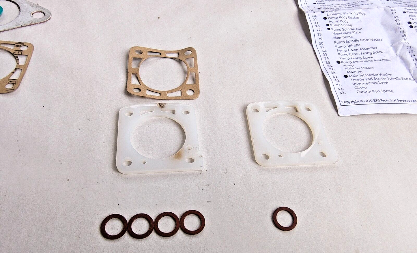 Zenith ZRK3 rebuild kit - there are some parts missing and some parts extra. NOS9