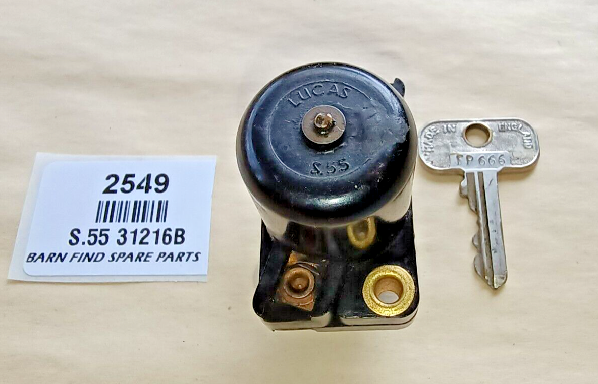 Lucas Original Ignition Switch S.55 31216B, Used Condition6