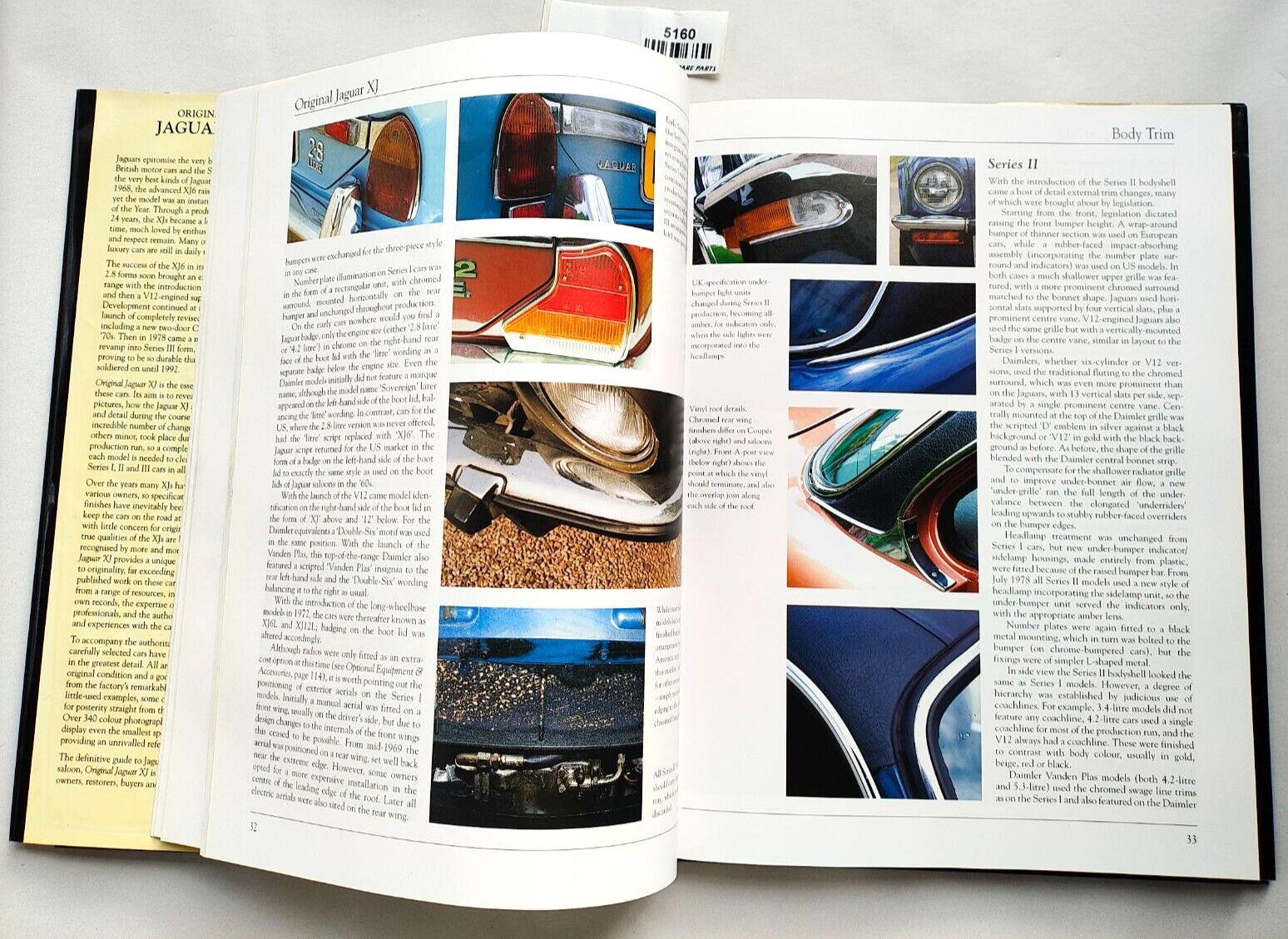 Original Jaguar XJ The Restorer's Guide Series I II III Daimler V12 coupes hard5