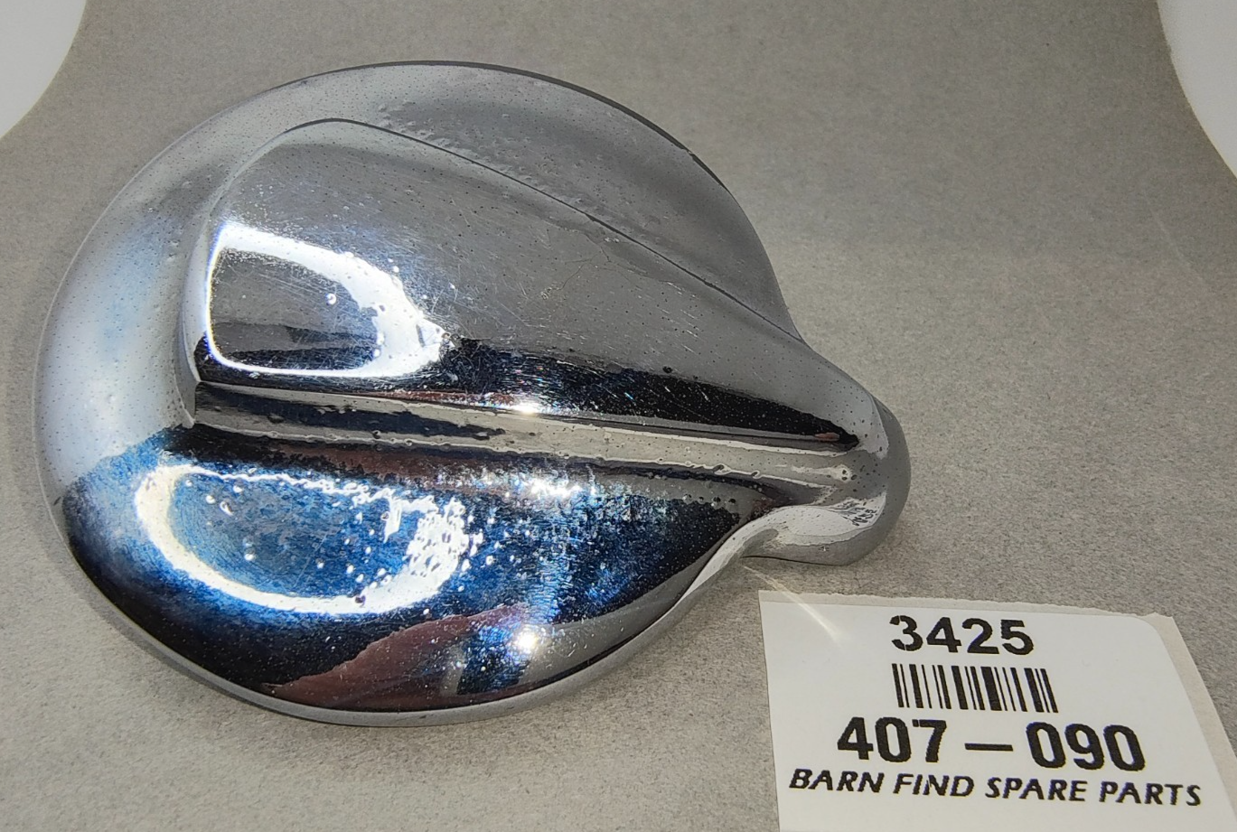 Chrome Fuel Cap, original type, Used Condition 407-090 Suits MG TD & MG TF2