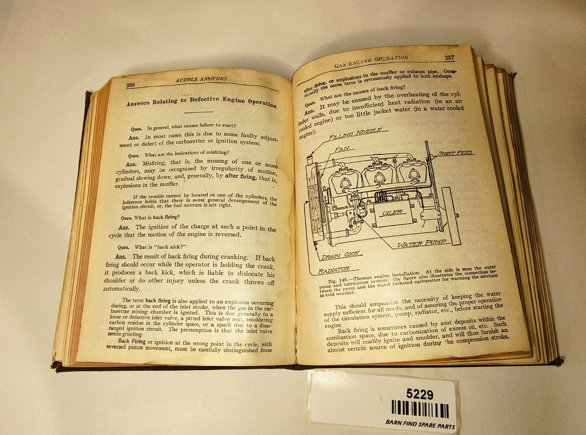 Antique book 1915 Audels Automobile Guide With Questions & Answers10
