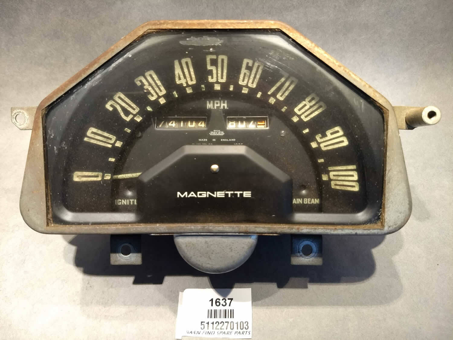 MG Magnette Smiths Jaeger Speedometer  51122701030