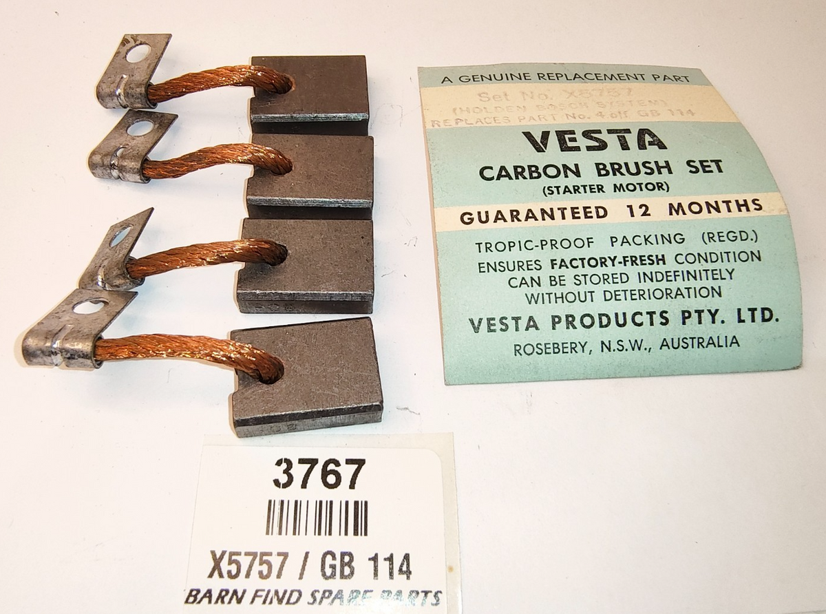VESTA HOLDEN BOSCH System Starter Motor Brush set X5757 GB 114 New Old Stock3
