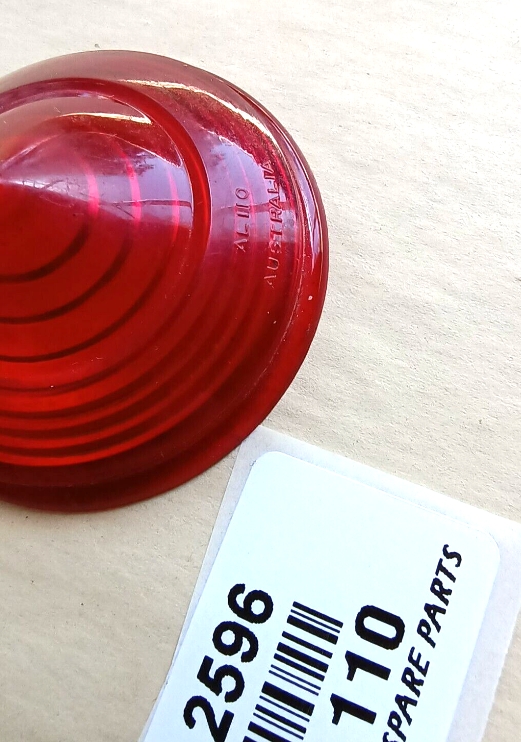 Original Lucas Australia L110 small Red plastic lens5