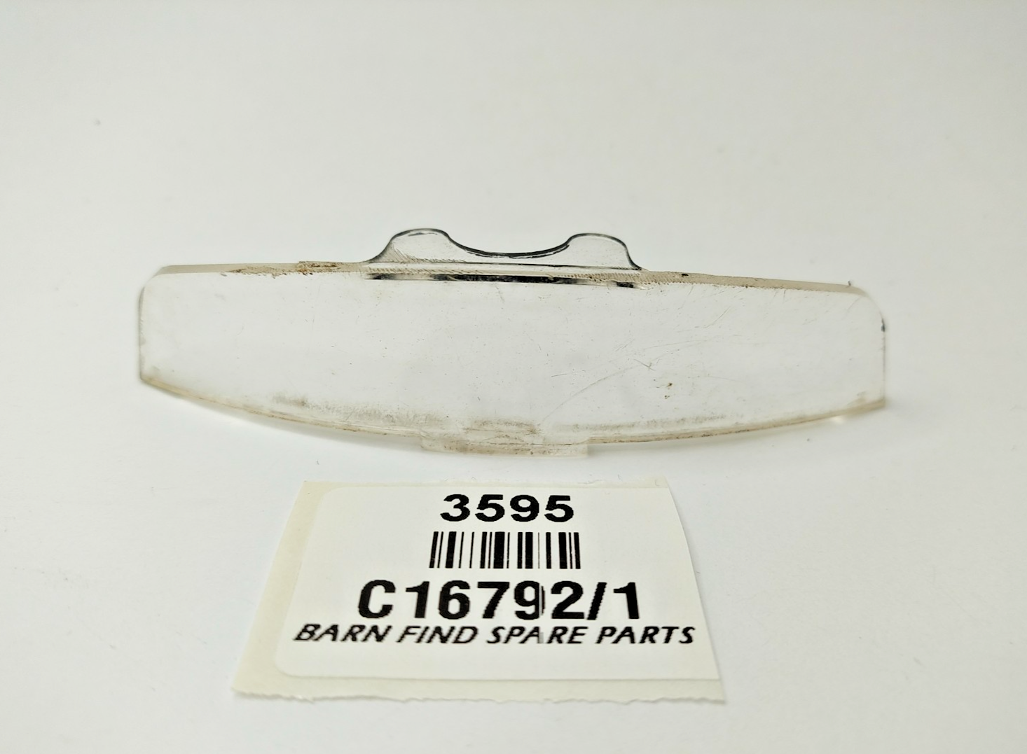 Original used Jaguar early sedan clear plastic cowl lens window C16792 C167912