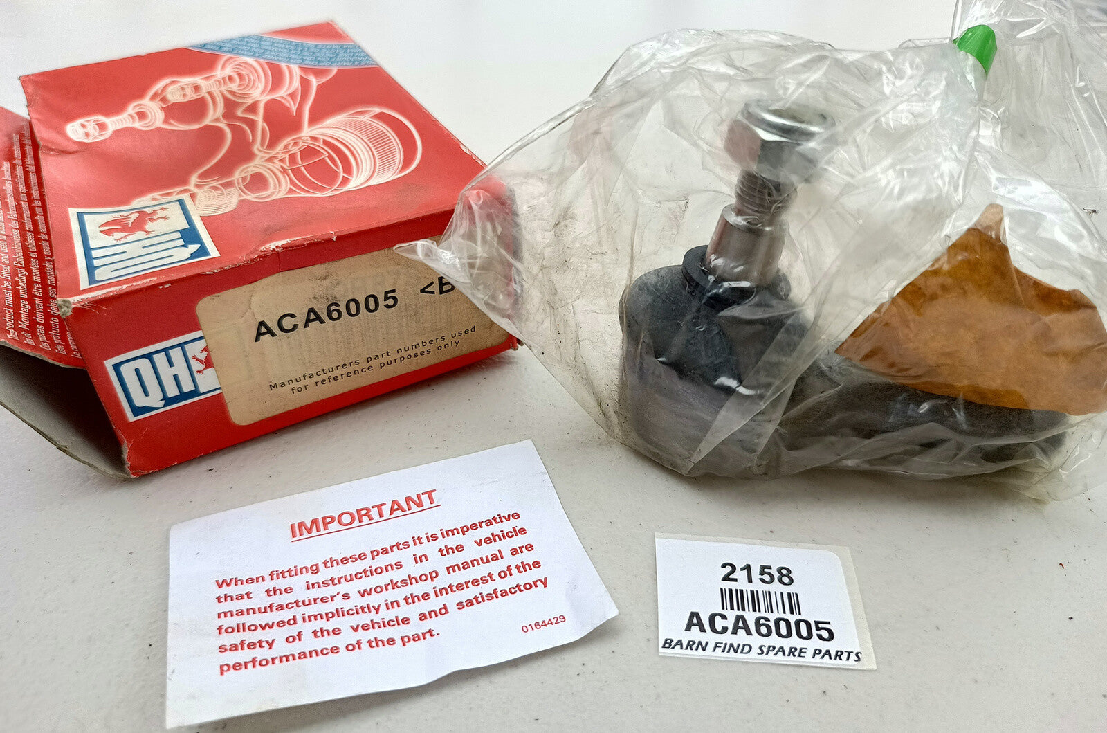 Tie rod end, ACA6005. 1/2"  New Old Stock0