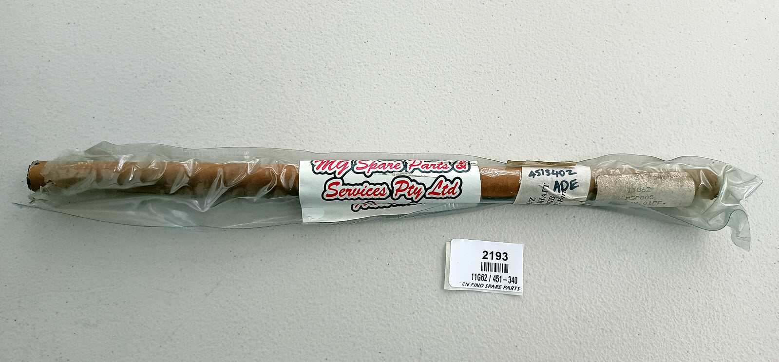 MG Rocker Shaft  11G62 / 451-340, New Old Stock0
