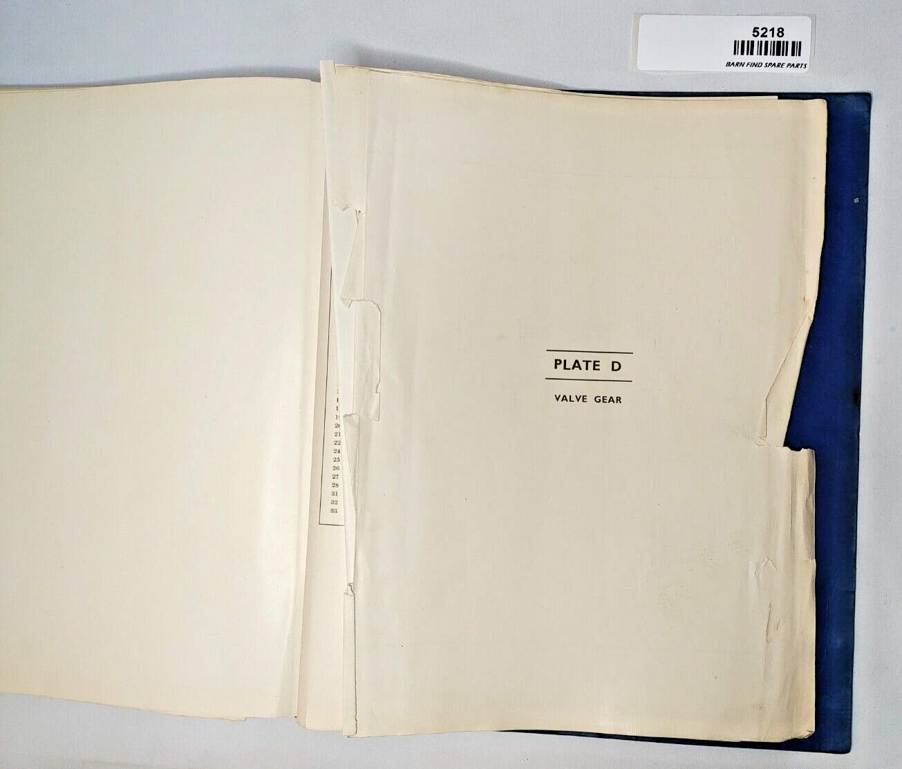 Original Riley 1 1/2 litre RMA Original Illustrated List of Service Parts 195113