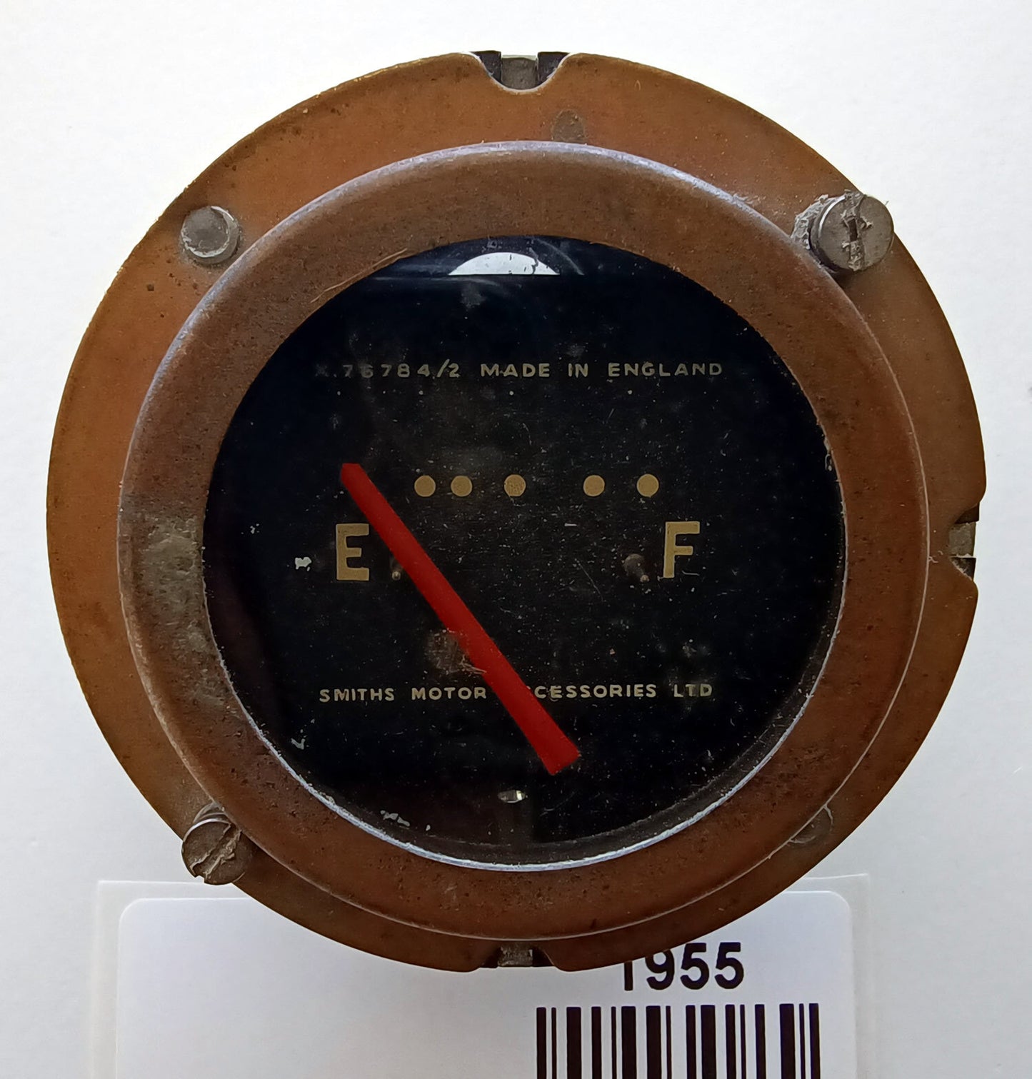 USED Brass Cased X 76784/2 Smiths 2 inch Fuel Gauge, Not Tested1