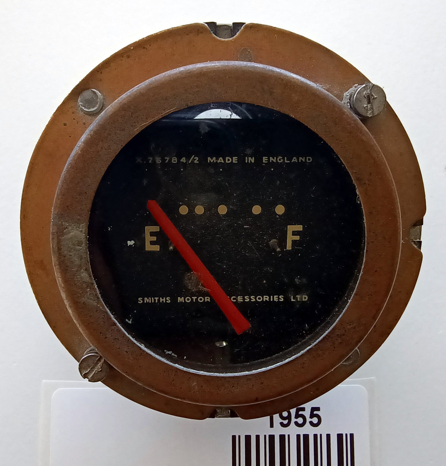 USED Brass Cased X 76784/2 Smiths 2 inch Fuel Gauge, Not Tested1