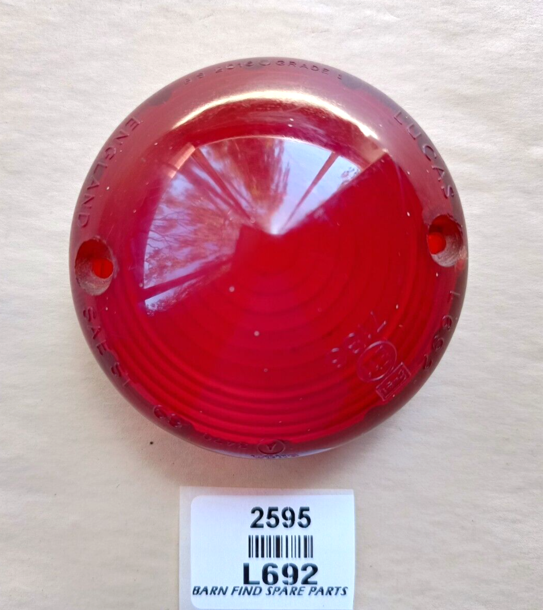 Original VINTAGE Stock Lucas L692 Red plastic lamp lens used2