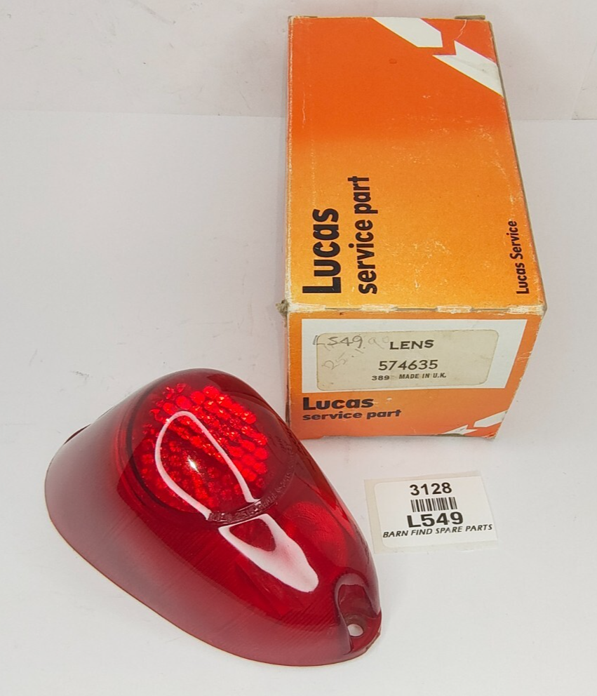 Original Lucas L549 574635 Rear Light Lens - Suits Morris Minor MGA Triumph TR30