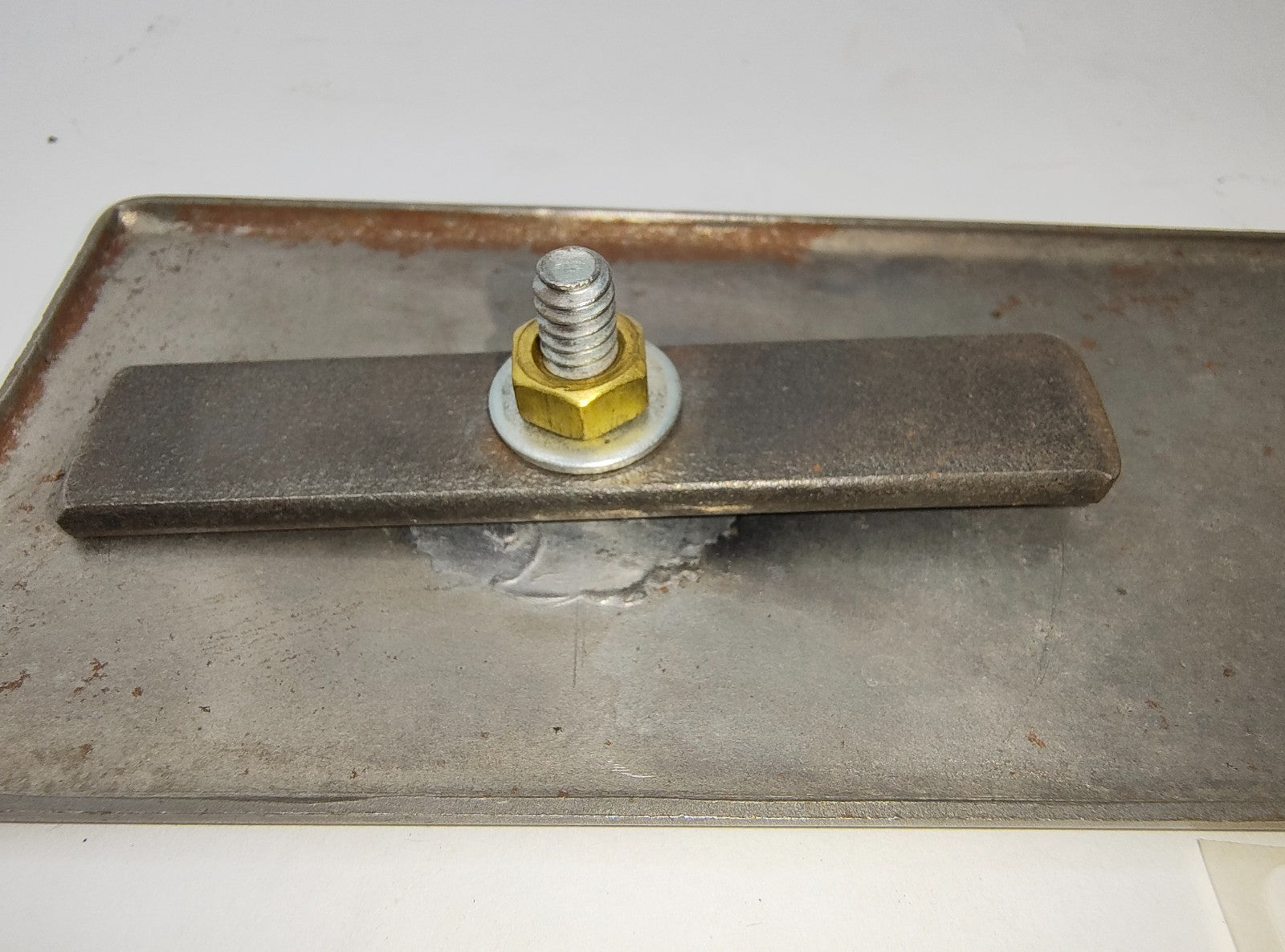 Radio Blanking Plate bare metal inc mounting tags nuts & washers 472-030 / ARH594
