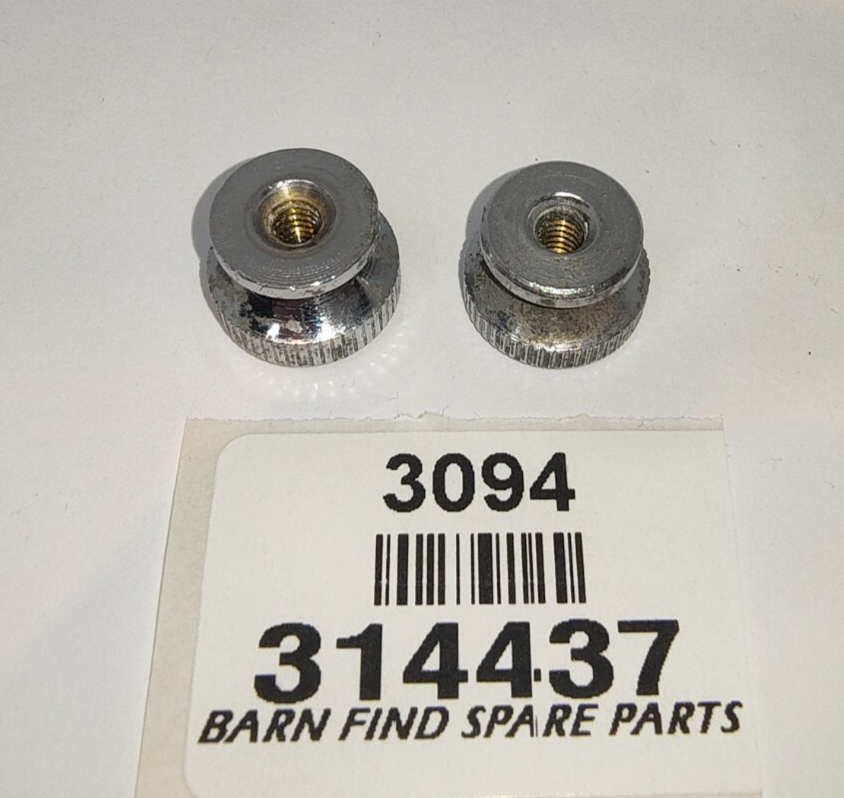 Used Lucas Chrome Switch Panel knob 314437  suits Jaguar + other makes sold each4