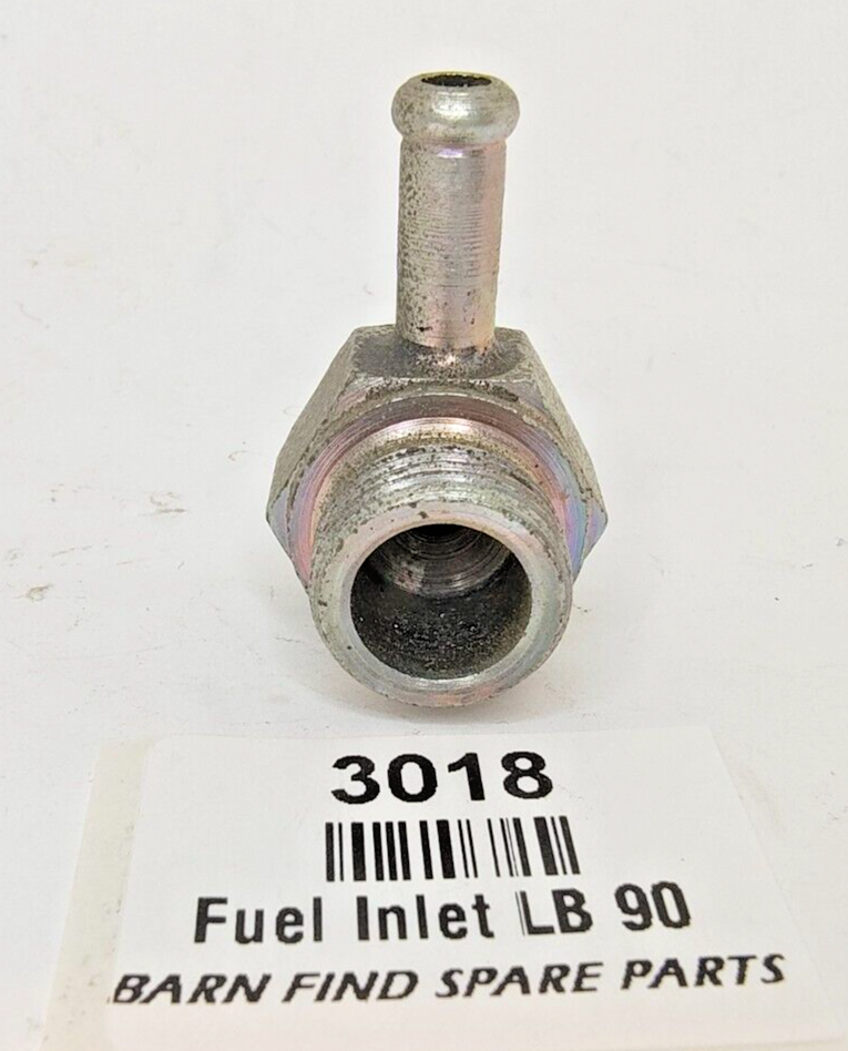 SU Carburettor NOS Fuel Bowl large bolt push on clamp style 90 degree 9.5mm 3/8"3