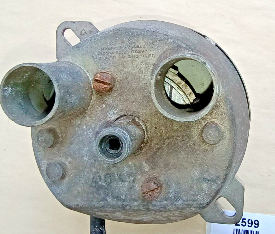 Original vintage Jaeger gold face classic car speedometer speedo 70065/33 15254