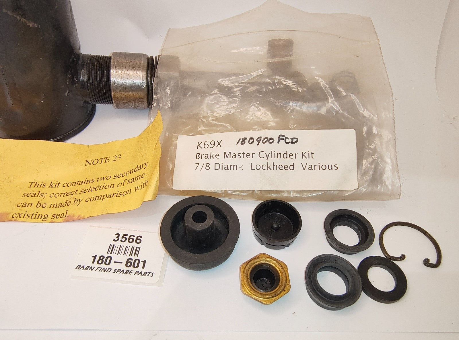 Original used Lockheed 7/8 inch Brake Master cylinder Suits MG TA TB TC 1936-5010