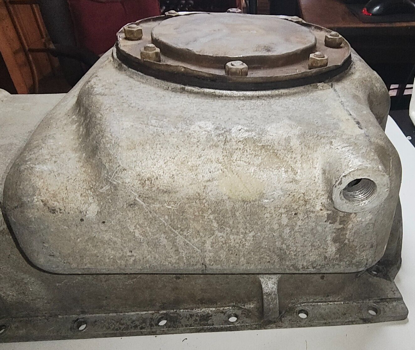 JAGUAR MK 1 2.4  USED FACTORY ORIGINAL ALLOY OIL SUMP PAN -  PART NUMBER C100647