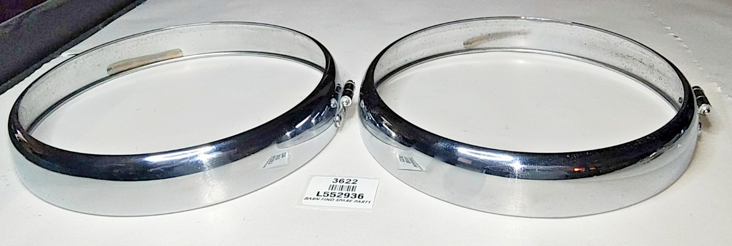 Lucas Original Pair 7 15/16" Headlight headlamp Rims L552936 Good Used Suit P7001