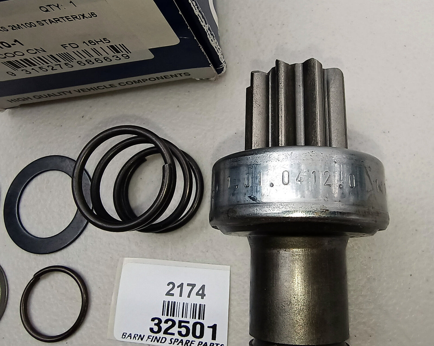 Starter Motor Pre-Engaged Pinion Drive, 32501. Alternate/replaces  Lucas TNB149 3