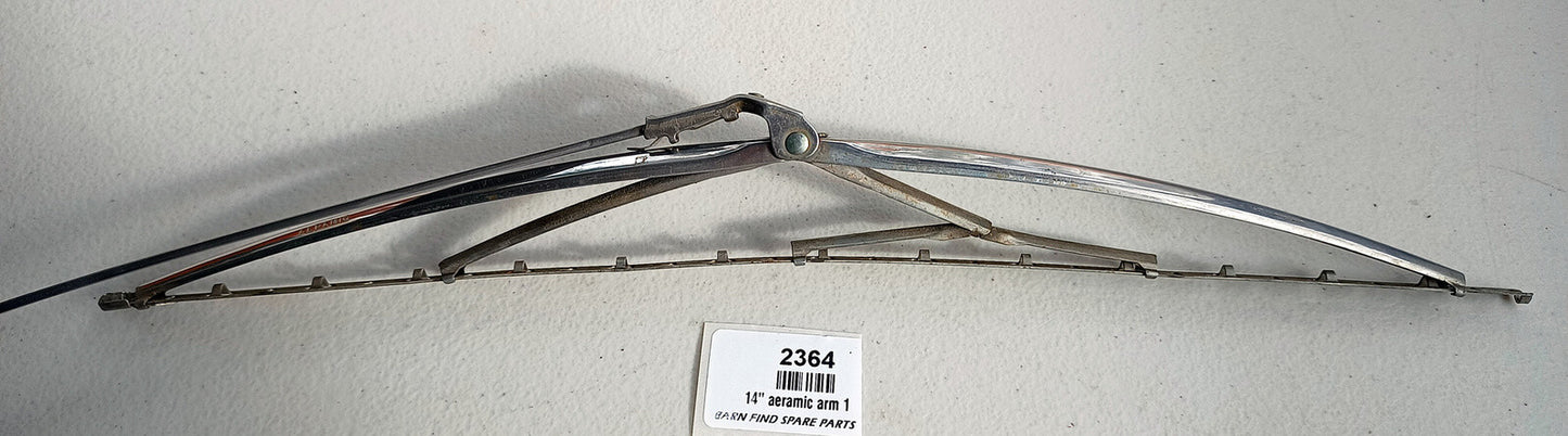 Vintage Aeramic windscreen arm and 14" blade head, Jaguar MK10 MK2  used.2