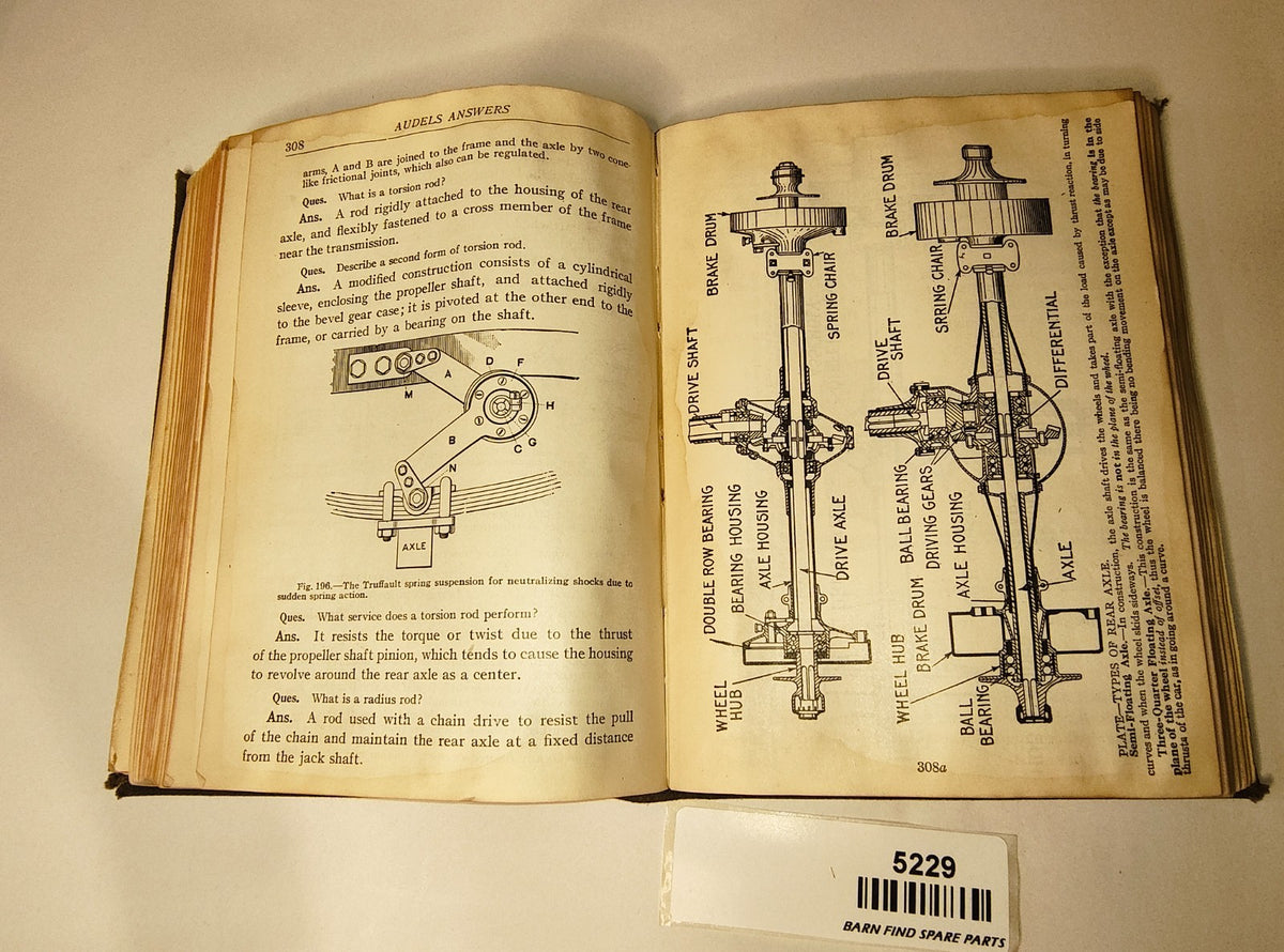 Antique book 1915 Audels Automobile Guide With Questions & Answers12