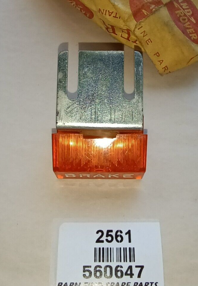 Genuine Land Rover Brake Warning Light Lens 560647 New Old Stock3