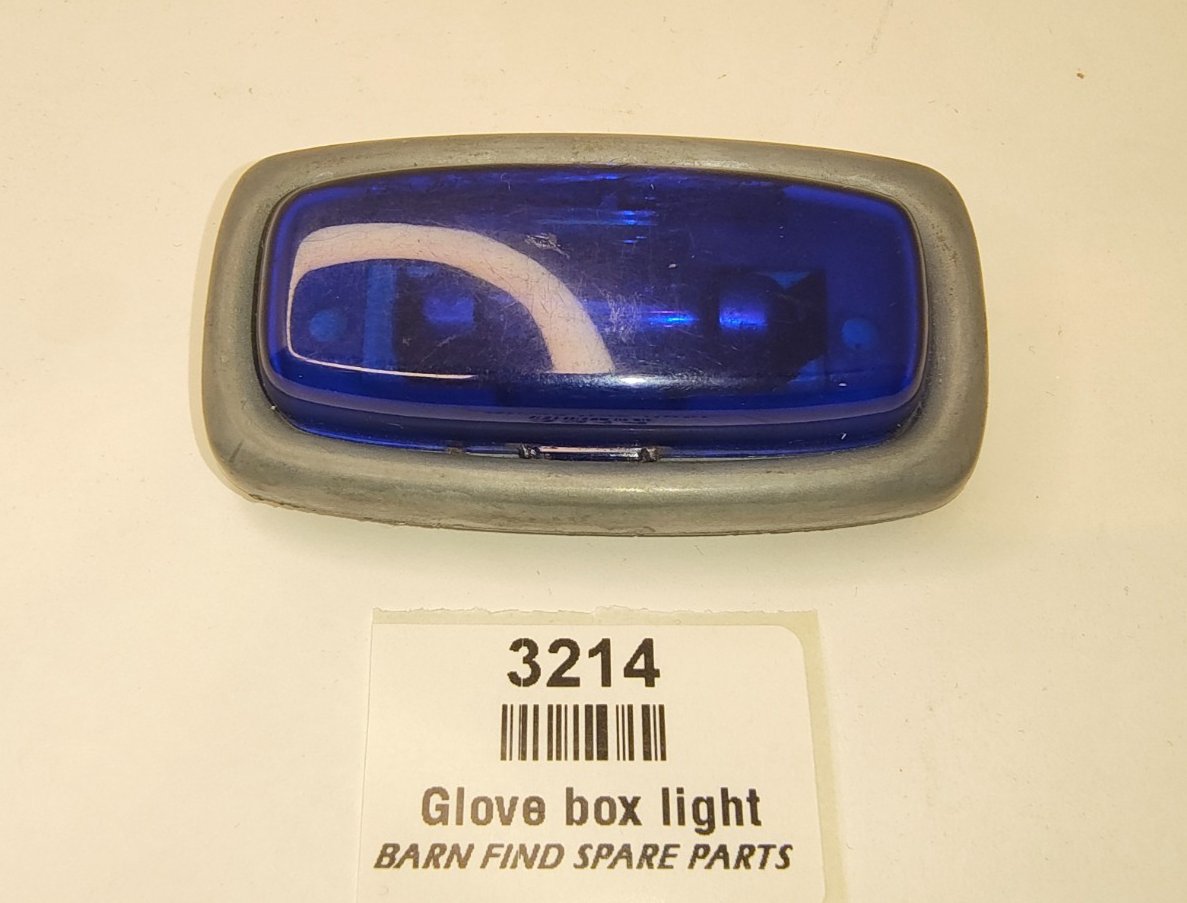 Original Jaguar Mk2 S Type Daimler BLUE GLASS Glove Box Light good used1