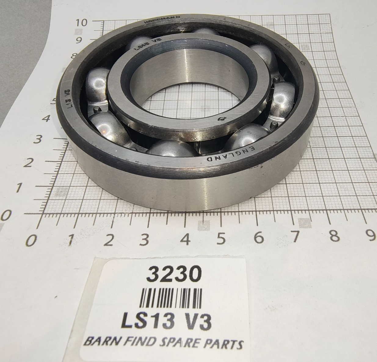 Hoffman LS 13 bearing Made in England, Open Type Deep Groove Radial Ball Bearing3