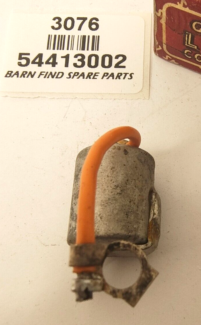 Lucas New Old Stock Distributor Condenser in Original Box  544130025