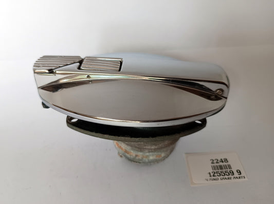 Jaguar Chrome Thin Fuel Filler Cap, 125559 9. Used Condition0